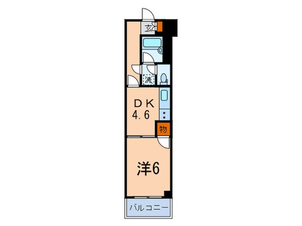 パロス千駄木（203）の物件間取画像